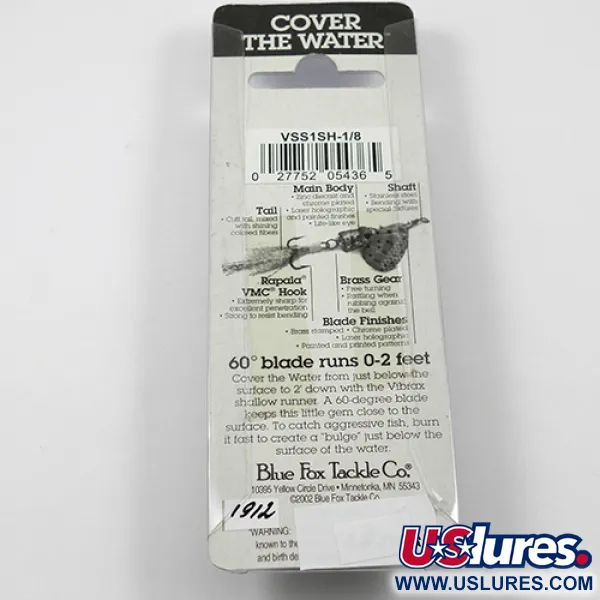 Blue Fox Vibrax Shallow Lippa, Sateenkaari, 5g, Matalauintinen, #1912