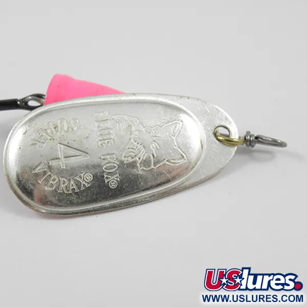 Blue Fox Super Vibrax 4 Lippa, Hopea/Pinkki, 10,5g, Solmuvapaa, #1916