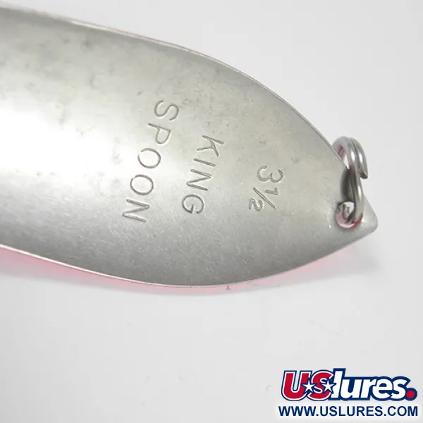 Pro King Weedless King Spoon Lusikka, Hopea/Vaaleanpunainen, 34g, #1931