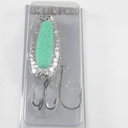 Blue Fox Pixee Lusikkauistin, Nikkeli / Vihreä, 14g, Vasaroitu, #1940