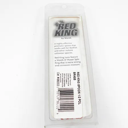 Worth Red King Spoon Lusikkauistin, Pakotettu messinki, 17g, Meri, #1941