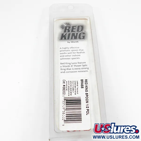 Worth Red King Spoon Lusikkauistin, Pakotettu messinki, 17g, Meri, #1941