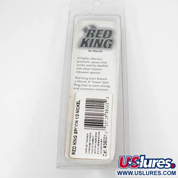 Worth Red King Spoon Lusikkauistin, Vasaroitu nikkeli, 17g, USA, #1943