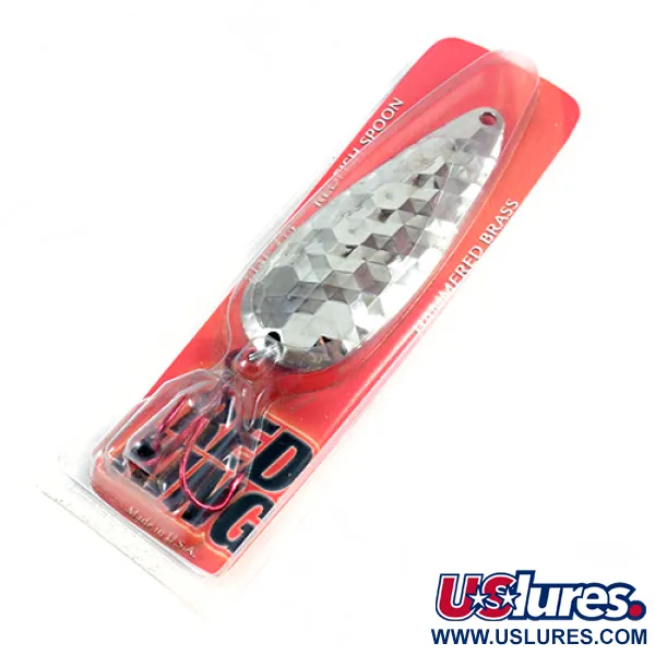 Worth Red King Spoon Lusikkauistin, Vasaroitu nikkeli, 17g, USA, #1943