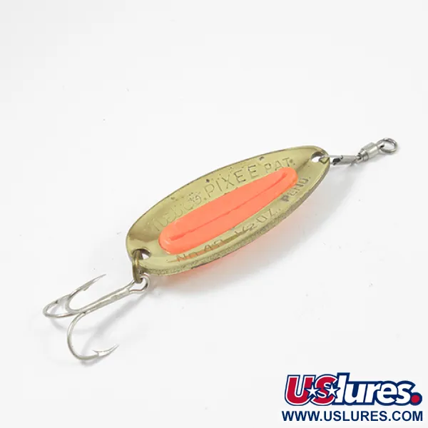 Nebco Pixee Lusikka, Kulta/Oranssi, 14g, Lohimuna-insertti, #1949