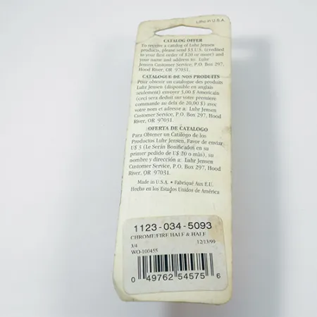 Luhr Jensen Lil' Kroc Lusikka, Kromi/Punainen, 21g, Pitkäheitto, #1977