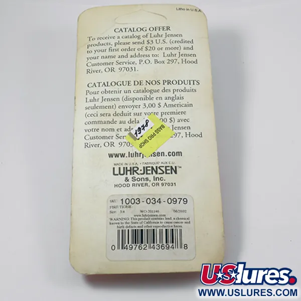 Luhr Jensen Krocodile Die #5 Lusikka, Fire Tiger, 21g, Syvään, #1978