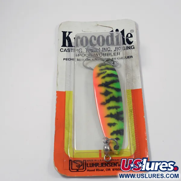 Luhr Jensen Krocodile Die #5 Lusikka, Fire Tiger, 21g, Syvään, #1978