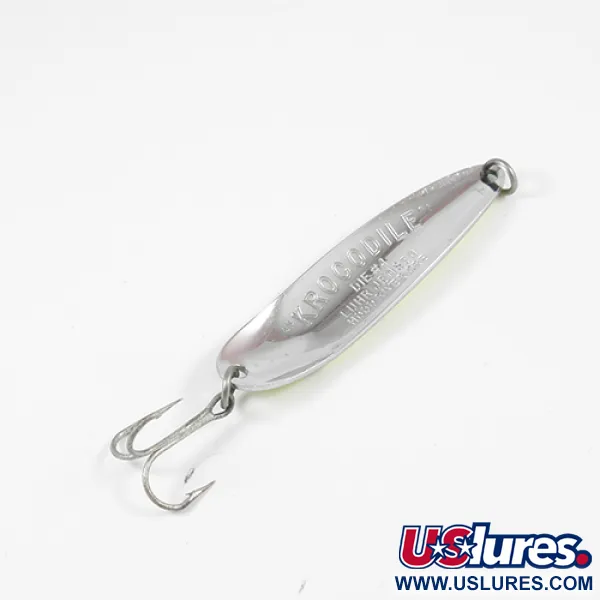 Luhr Jensen Krocodile Die #4 Lusikka, Kelta/Vihreä/Nikkeli, 14g, #1983