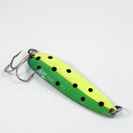 Luhr Jensen Krocodile Die #4 Lusikka, Kelta/Vihreä/Nikkeli, 14g, #1983