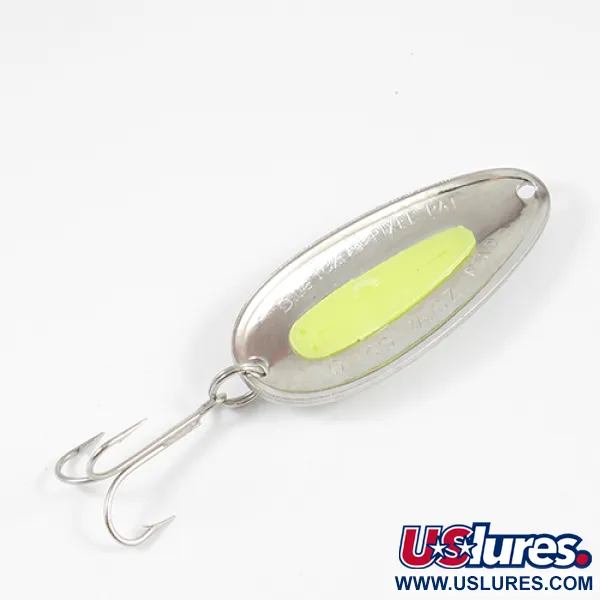 Blue Fox Pixee Lusikka, Vasaroitu nikkeli / Keltainen, 24g, #1986