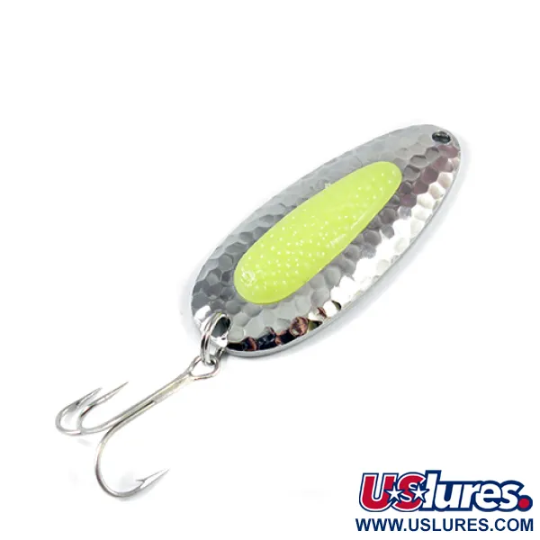 Blue Fox Pixee Lusikka, Vasaroitu nikkeli / Keltainen, 24g, #1986