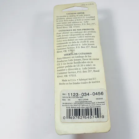 Luhr Jensen Lil' Kroc (Krocodile Stubby) Lusikka, Nikkeli/Sininen, 21g, #1998