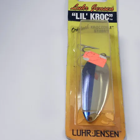 Luhr Jensen Lil' Kroc (Krocodile Stubby) Lusikka, Nikkeli/Sininen, 21g, #1998