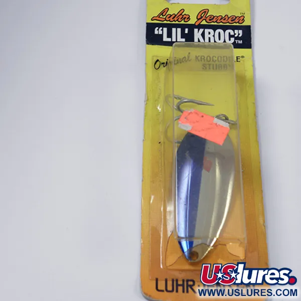 Luhr Jensen Lil' Kroc (Krocodile Stubby) Lusikka, Nikkeli/Sininen, 21g, #1998