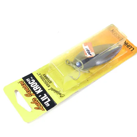 Luhr Jensen Lil' Kroc (Krocodile Stubby) Lusikka, Nikkeli/Sininen, 21g, #1998