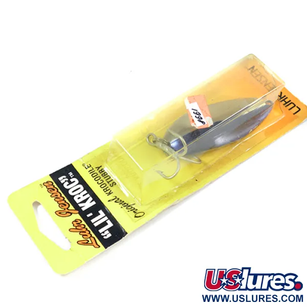 Luhr Jensen Lil' Kroc (Krocodile Stubby) Lusikka, Nikkeli/Sininen, 21g, #1998