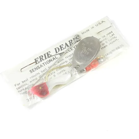 Erie Dearie Walleye Killer Lippa, Nikkeli/Valkoinen/Punainen, 14g, #2008