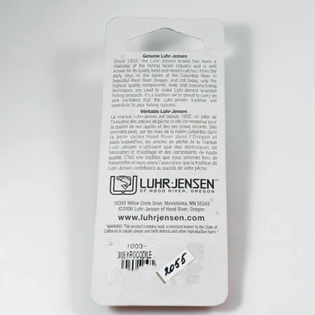 Luhr Jensen Krocodile Lusikka, Nikkeli / Sininen, 9g, Iskupiste, #2055