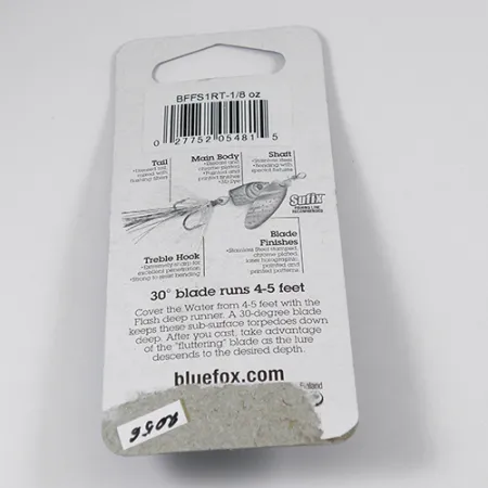 Blue Fox Flash Deep Runner Lippa, Sateenkaari, 4g, Syväuintinen, #2056