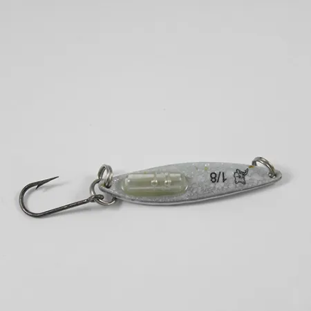 Blue Fox Rattle Flash Jiggin' Spoon Pystypilkki, Snow Pearl, 4g, #2059