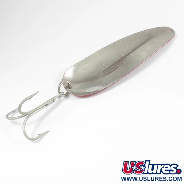 Dardevle Trolldevle Vetolusikka, Puna / Valko / Nikkeli, 40g, #2060