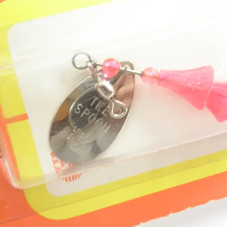 Luhr Jensen TEE Spoon Lusikka, Nikkeli / Punainen, 7g, Vintage, #2078