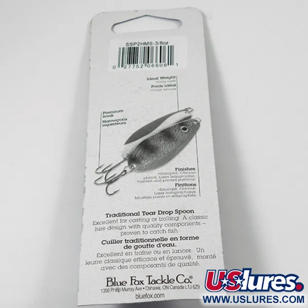 Blue Fox Strobe Tear Drop Lusikka, Vasaroitu nikkeli, 11g, #2079
