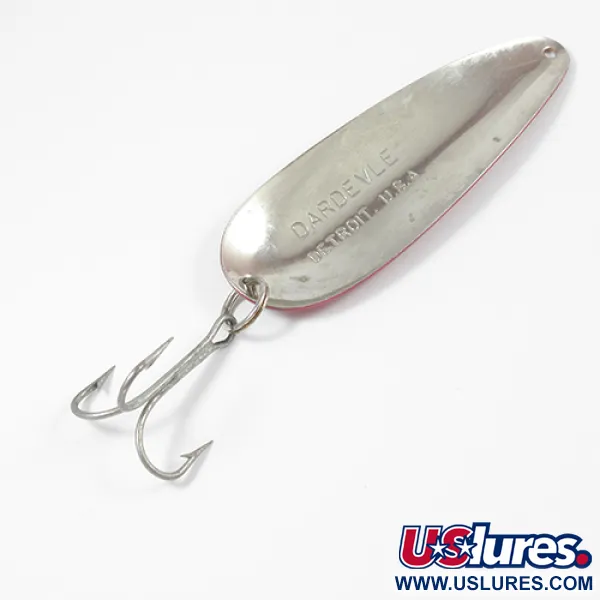 Eppinger Dardevle, 28g Punainen / Valkoinen / Nikkeli, Lusikkauistin #2092