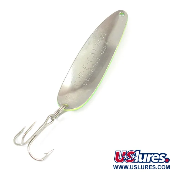 Dardevle Cop-E-Cat 7400 Lusikka, Kelt/Vihr/Nikkeli, 14g, Suomukuvio, #2094