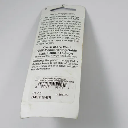 Mepps Aglia 4 dressed Lippa, Messinki, 10g, Oravanhäntä, #2105