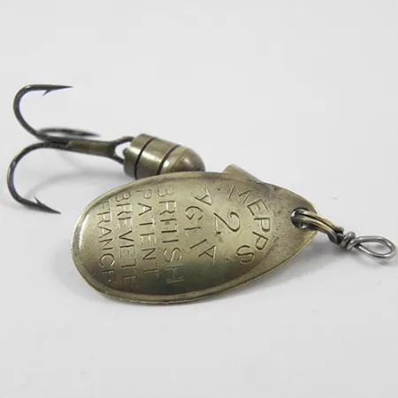 Mepps Aglia 2 Lippa, Messinki, 4,5g, Kartiopyörimisjärjestelmä, #2148