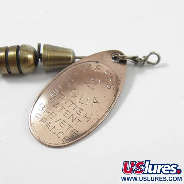 Mepps Aglia 2 Lippa, Kupari, 4.5g, Patenttileimat, #2158