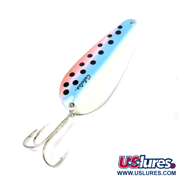 Cabela's Lusikka, Kirjolohi/Nikkeli, 19g, kiillotettu nikkeli, #2186