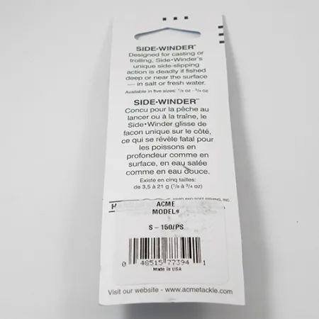 Acme Side-winder Lusikkauistin, Kirjolohi, 5.7g, Heitto, #2221