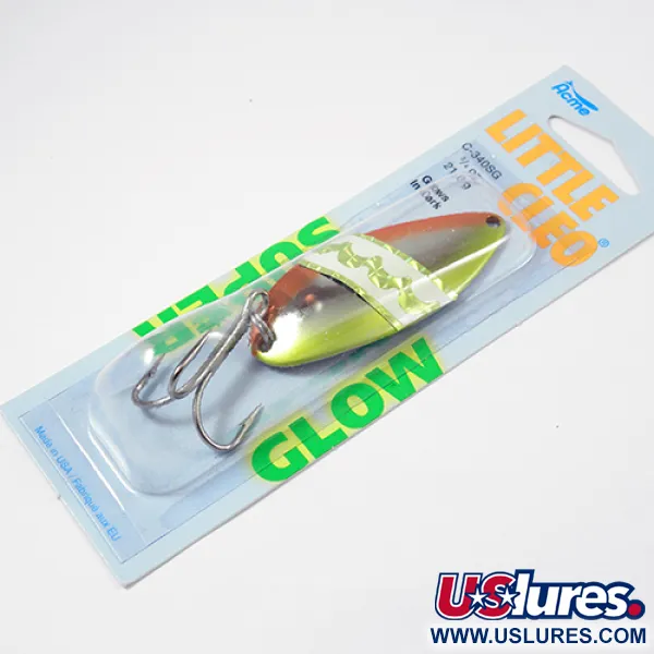 Little Cleo Glow Lusikkauistin, Chartreuse Orange, 21g, #C340TSG/SH