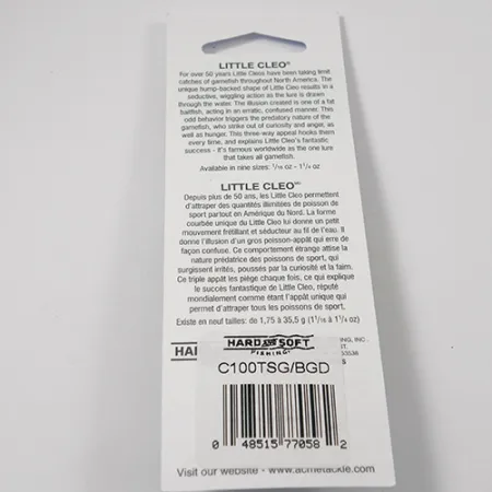 Acme Little Cleo Lusikka, Nikkeli/Vihreä/Glow/UV, 9,5g, kyttyrä, #2224