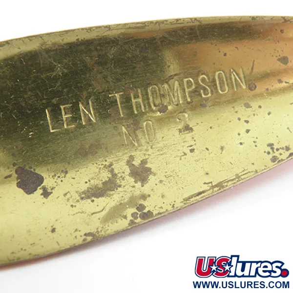 Len Thompson #2, 28g, punainen/musta/messinki, lusikkauistin #2243