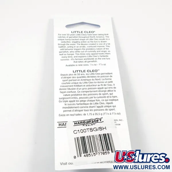 Acme Little Cleo Glow Lusikka, Nikkeli/Rosa/Keltainen UV, 9.5g, #2245