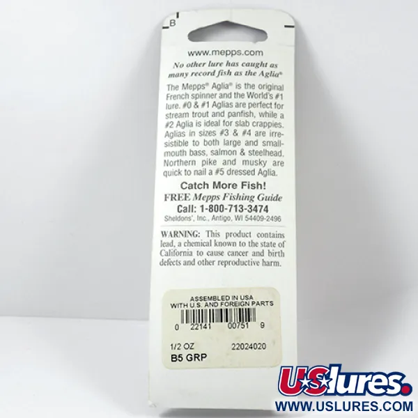 Mepps Aglia 5 Lippa, Platinum Green, 14g, Houkutinputki, #2281
