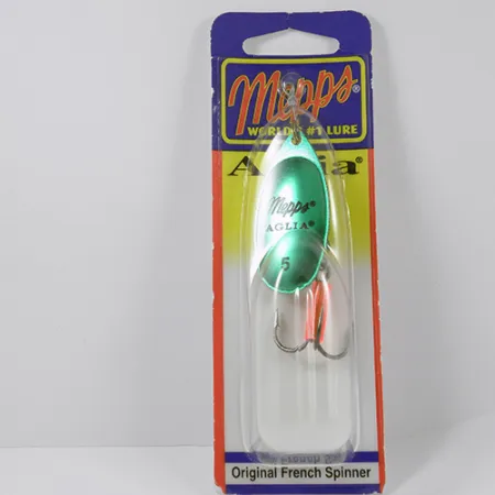 Mepps Aglia 5 Lippa, Platinum Green, 14g, Houkutinputki, #2281