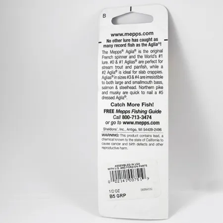 Mepps Aglia 5 Lippa, Platina-vaaleanvihreä, 14g, Välitön Pyörintä, #2286