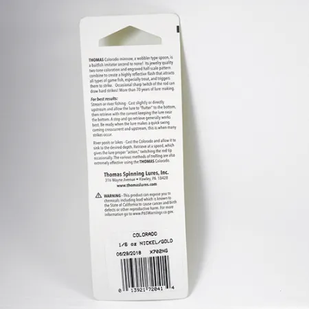 Thomas Colorado Lusikka, Kulta / Nikkeli, 5g, Suomukuvio, #2287