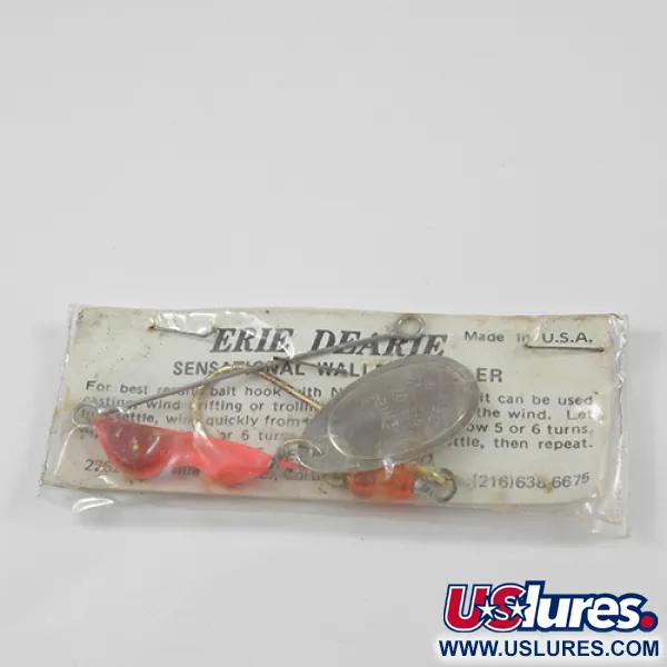 Erie Dearie Walleye Killer Lippauistin, Nikkeli/Punainen, 14g, #2289