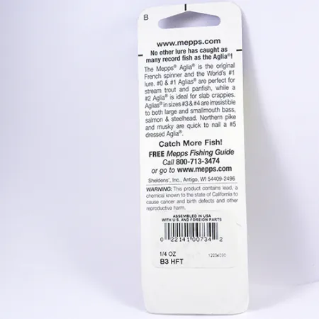 Mepps Aglia 3 Lippa, Fire Tiger, 7g, Koko 3, Blister-pakkaus, #2297