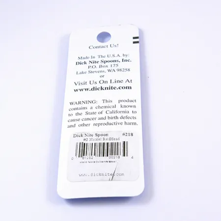 Dick Nite #2 Lusikkauistin, Nikkeli/Punainen, 3.5cm, Siwash, #2306