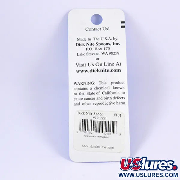 Dick Nite Dick Nite #1 Lusikkauistin, Nikkeli, 2,5 cm, Uistelu, #2307