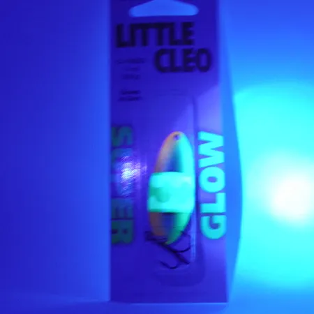 Acme Little Cleo Glow Lusikka, Nikkeli/V.pun/Kelt UV, 9.5g, #2308