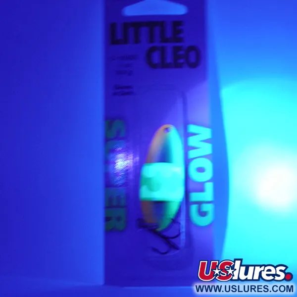 Acme Little Cleo Glow Lusikka, Nikkeli/V.pun/Kelt UV, 9.5g, #2308