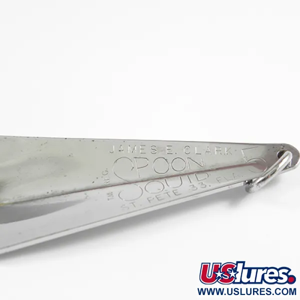 James E. Clark Clark Spoon Squid, Nikkeli, 35g, Ruohosuojattu, #2347